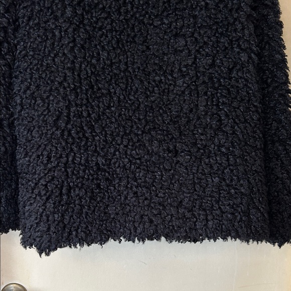 Audrey 3+1 Cozy Black Teddy Jacket size S - Picture 7 of 10
